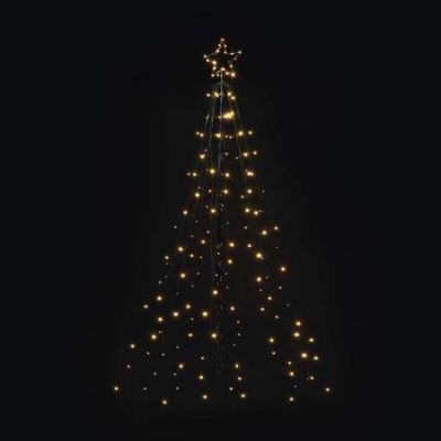 LED vánoční kovový strom, 180cm, venkovní, teplá bílá, čas - EMOS ZY2259