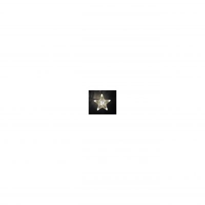 LED vánoční dekorace hvězda bílý ratan  – KM UNIVERSAL 5-14-LCL